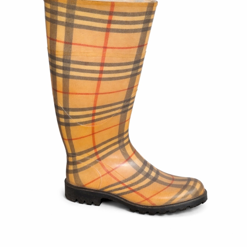 Burberry Nova Check Rubber Rain Boots | Classic Check | Designer Rain Boots - Picture 6 of 12